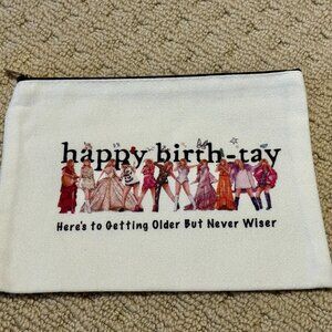 New Taylor Swift Cosmetic Makeup Bag With Zipper Happy Birth-Tay